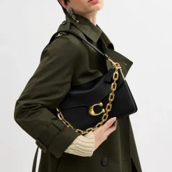 Bags|Coach Chain Tabby Leather Shoulder Bag