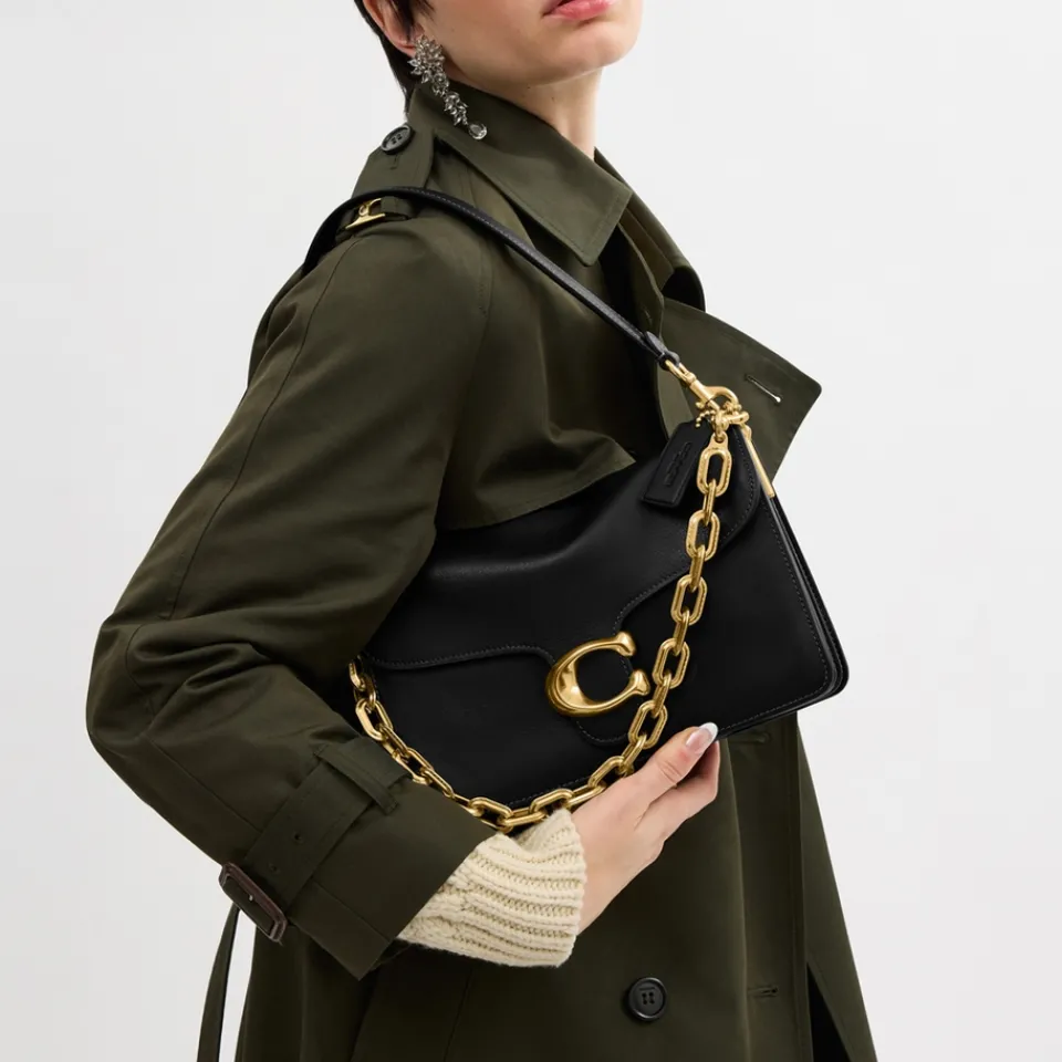 Bags|Coach Chain Tabby Leather Shoulder Bag