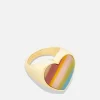 Jewellery|Coach -ella Rainbow Gold-Tone Signet Ring