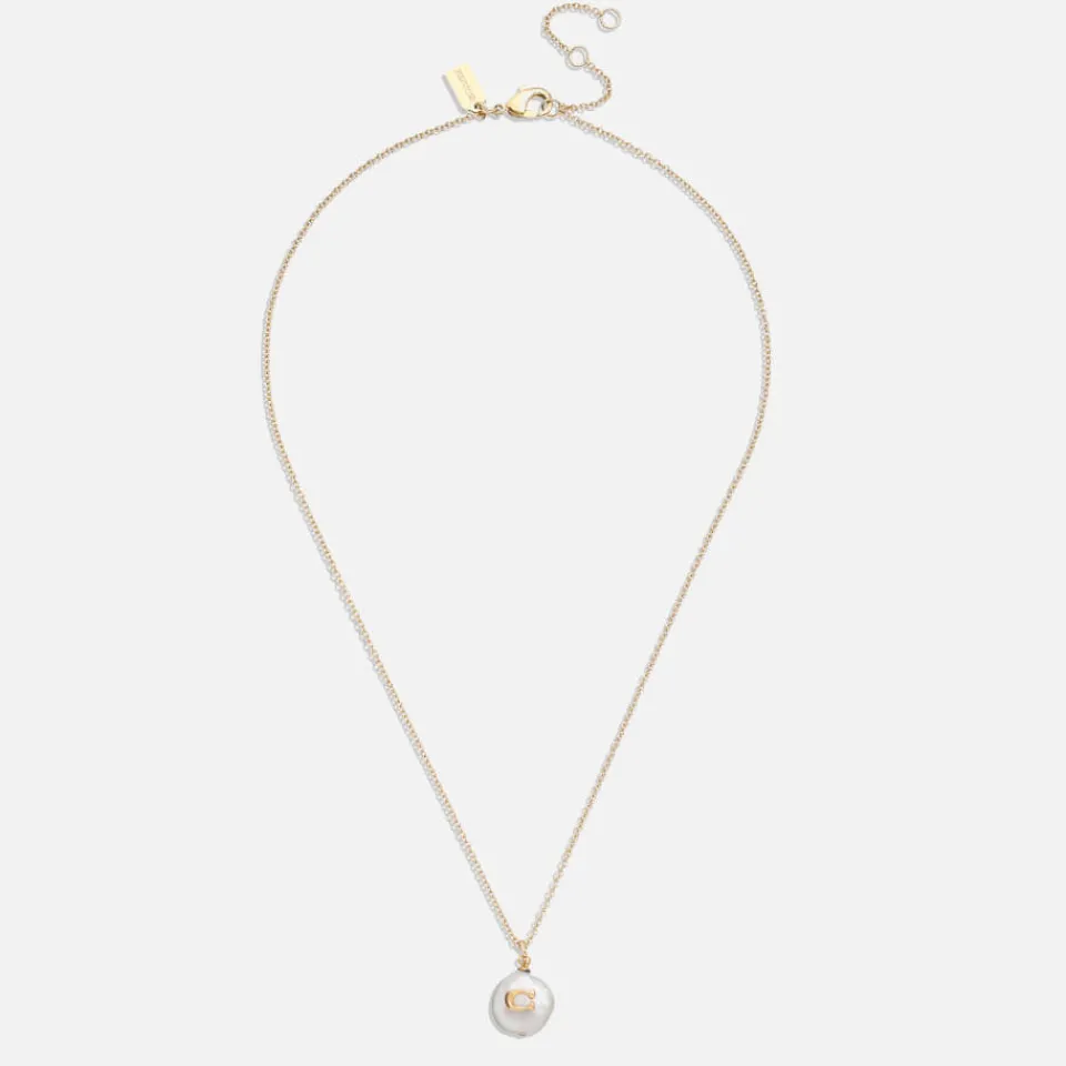 Jewellery|Dr. Martens Coach Coin C Faux Pearl Short Pendant Necklace
