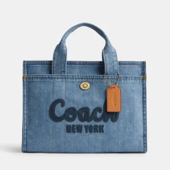 Holiday Bags|Bags|Dr. Martens Coach Denim Cargo Logo-Embroidered Denim Tote Bag