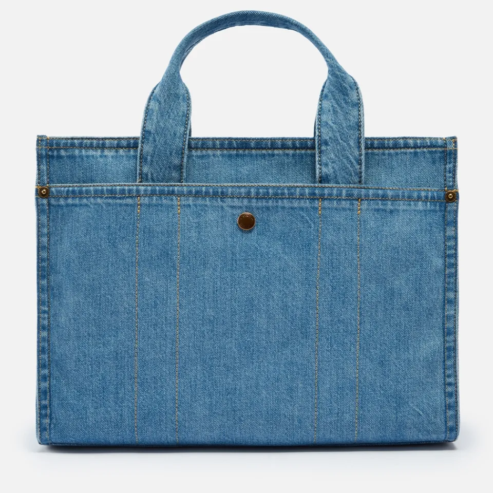 Holiday Bags|Bags|Dr. Martens Coach Denim Cargo Logo-Embroidered Denim Tote Bag