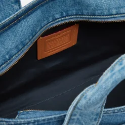 Holiday Bags|Bags|Dr. Martens Coach Denim Cargo Logo-Embroidered Denim Tote Bag