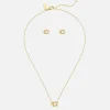 Jewellery|Coach Earrings & Necklace C Gold-Tone Faux Pearl Set