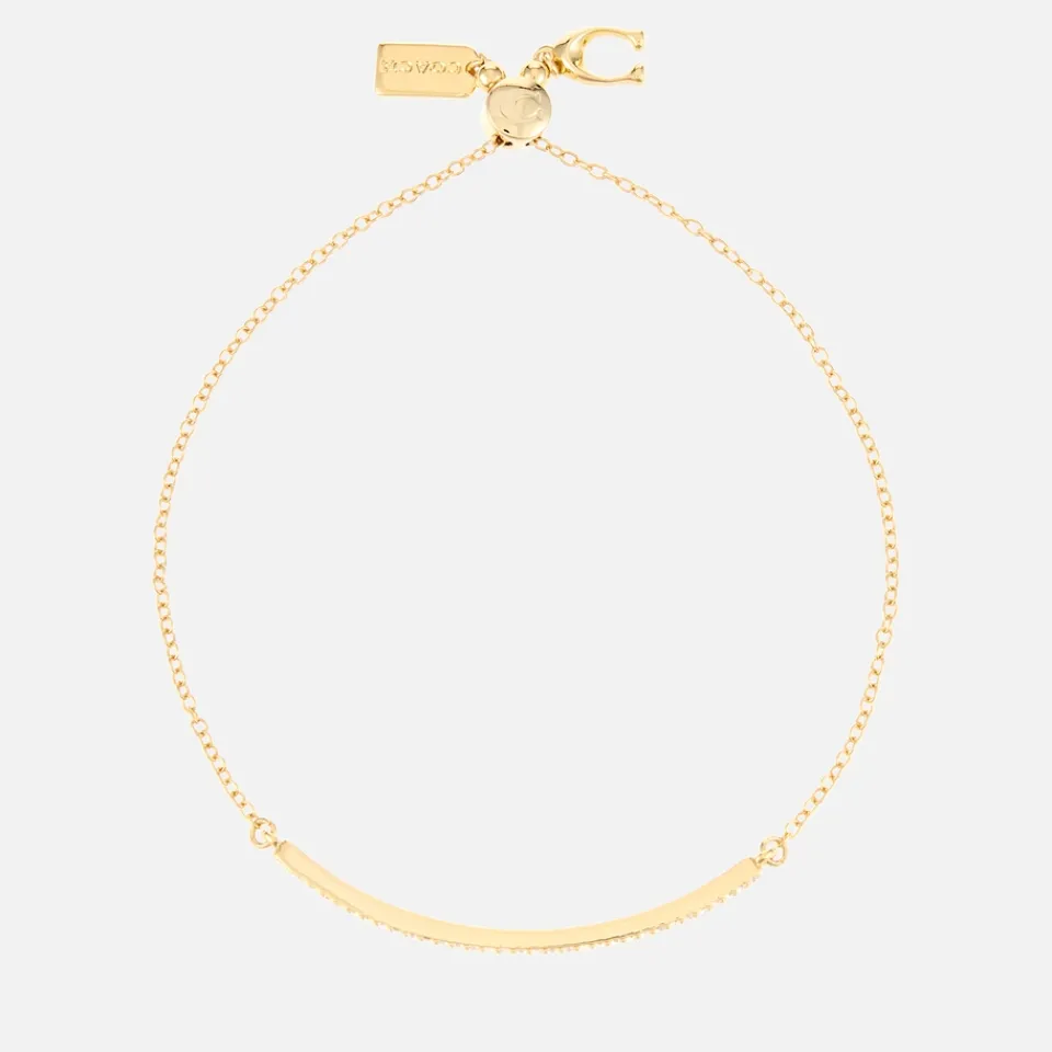 Jewellery|Dr. Martens Coach Gold-Plated Cubic Zirconia Slider Bracelet
