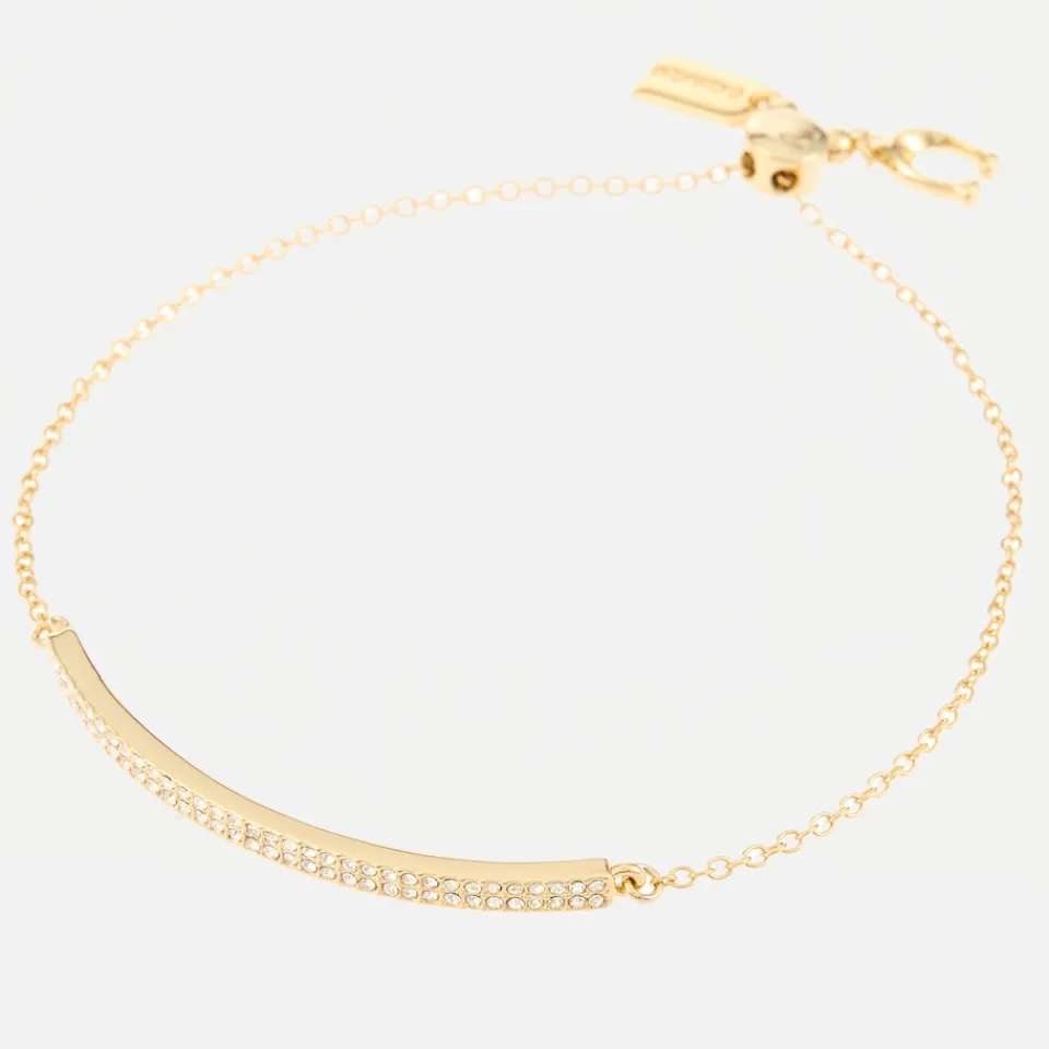 Jewellery|Dr. Martens Coach Gold-Plated Cubic Zirconia Slider Bracelet