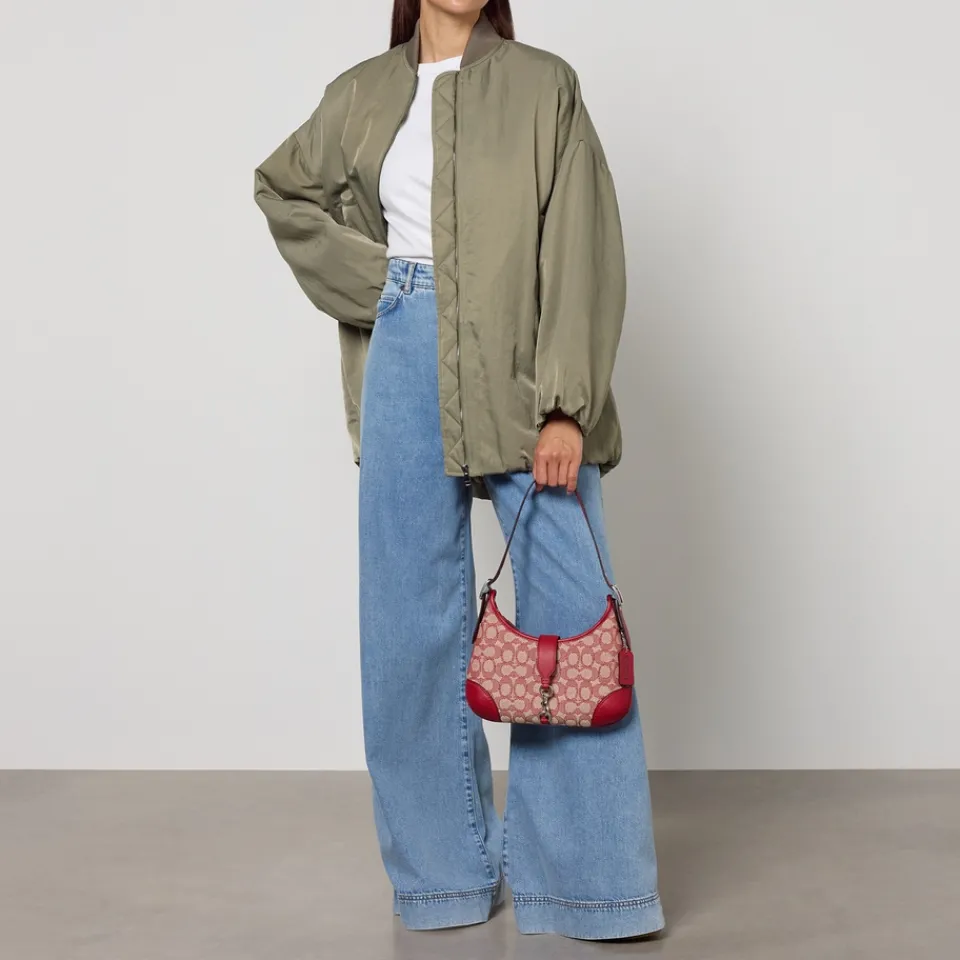 Bags|Coach Hamptons Jacquard Hobo Bag