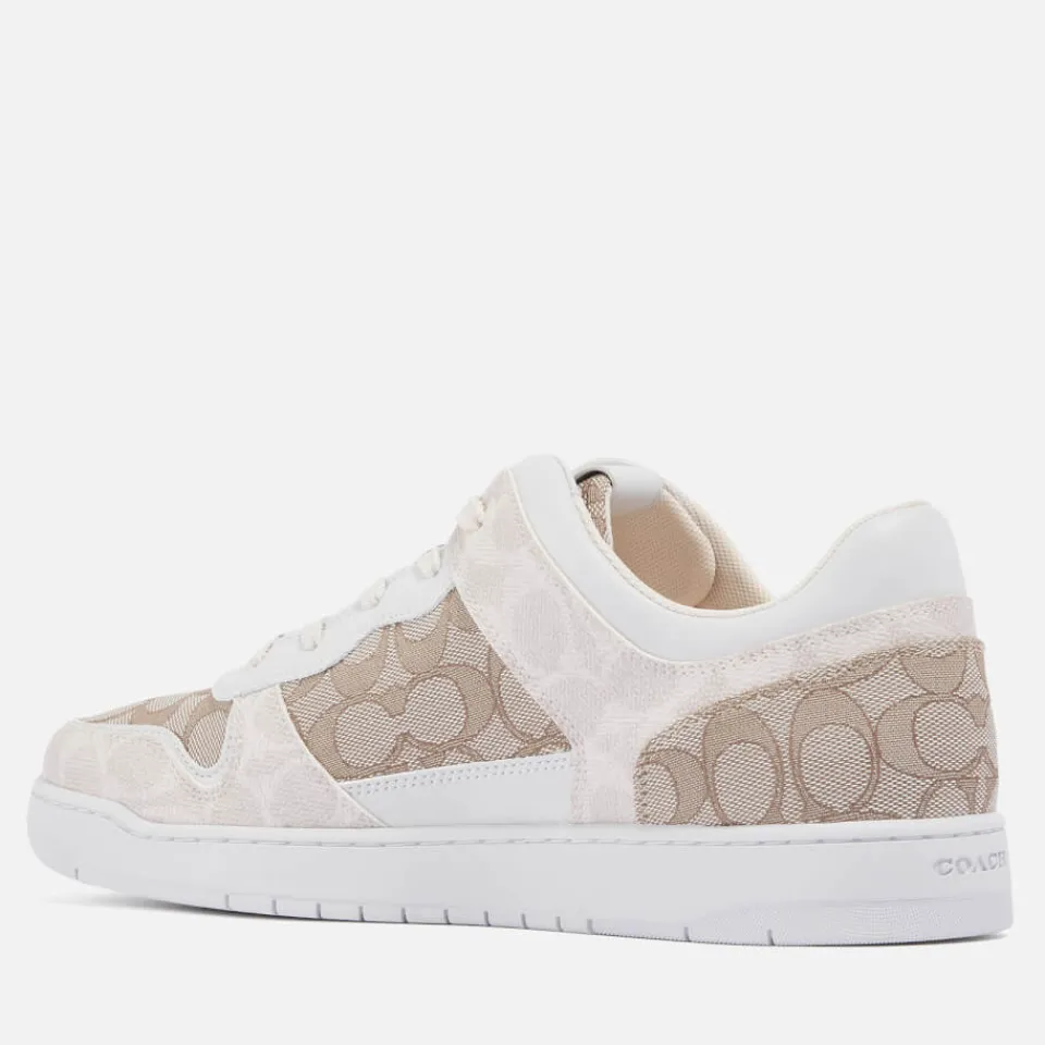 Trainers|Dr. Martens Coach Men's C201 Mixed Signature 1 Basket Jacquard-Canvas Trainers - UK 11