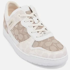 Trainers|Dr. Martens Coach Men's C201 Mixed Signature 1 Basket Jacquard-Canvas Trainers - UK 11