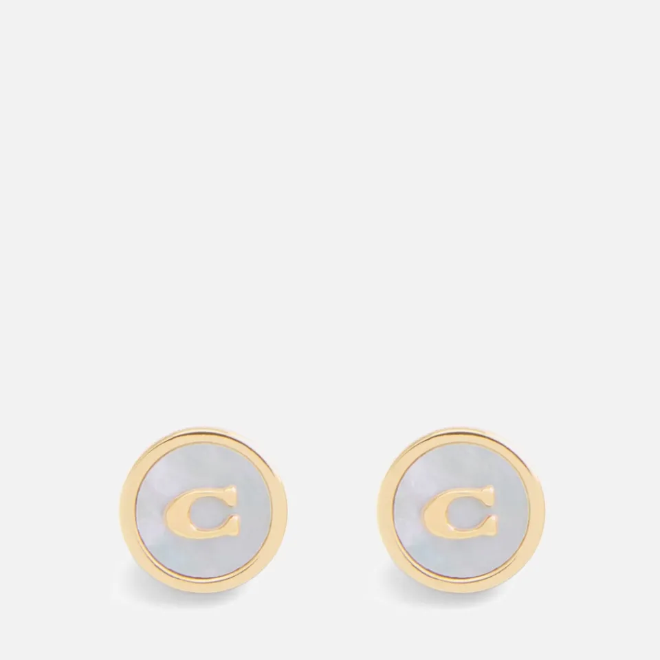 Jewellery|Dr. Martens Coach Mop Coin Gold-Tone Stud Earrings