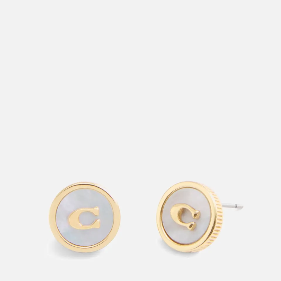 Jewellery|Dr. Martens Coach Mop Coin Gold-Tone Stud Earrings