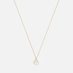 Jewellery|Dr. Martens Coach Mop Coin Short Gold-Tone Pendant Necklace