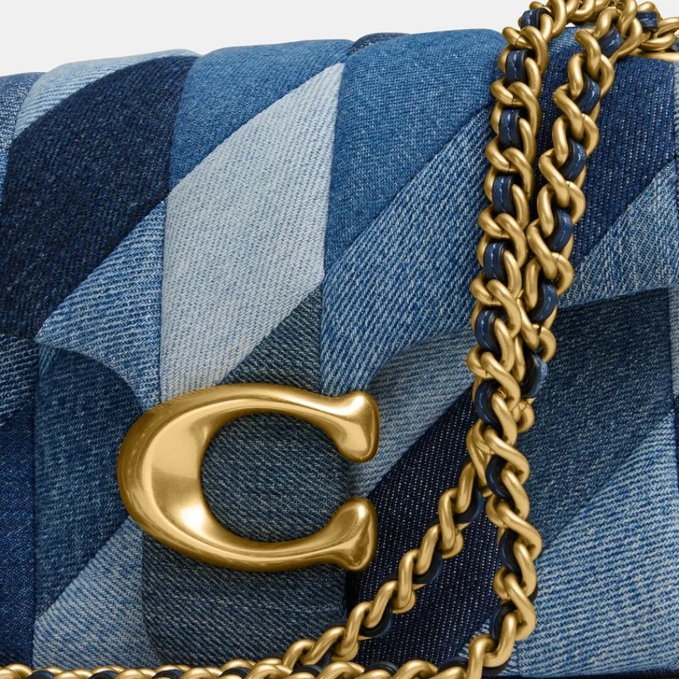 Bags|Stuart Weitzman Coach Patchwork Tabby 26 Denim Shoulder Bag
