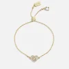 Jewellery|Dr. Martens Coach Pavé Heart Gold-Toned Slider Bracelet