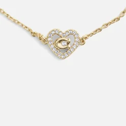 Jewellery|Dr. Martens Coach Pavé Heart Gold-Toned Slider Bracelet