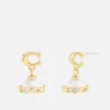 Jewellery|Dr. Martens Coach Pearl Orb Gold-Tone Drop Earrings