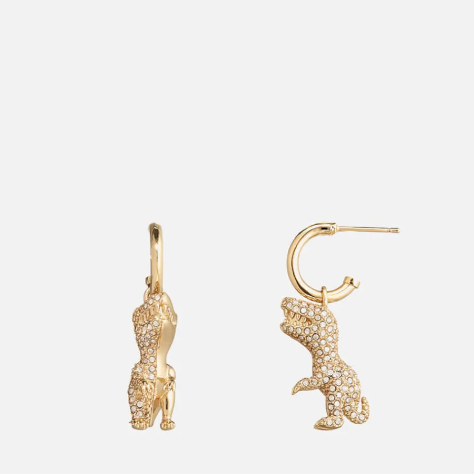 Jewellery|Carhartt WIP Coach Rexy Crystal and Gold-Tone Earrings
