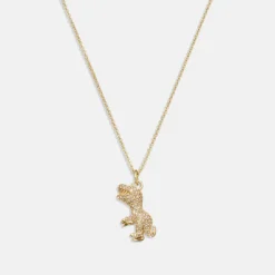 Jewellery|Dr. Martens Coach Rexy Pendant Crystal and Gold-Tone Necklace