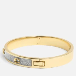 Jewellery|Dr. Martens Coach Signature C Glitter Silver-Tone Bangle Bracelet