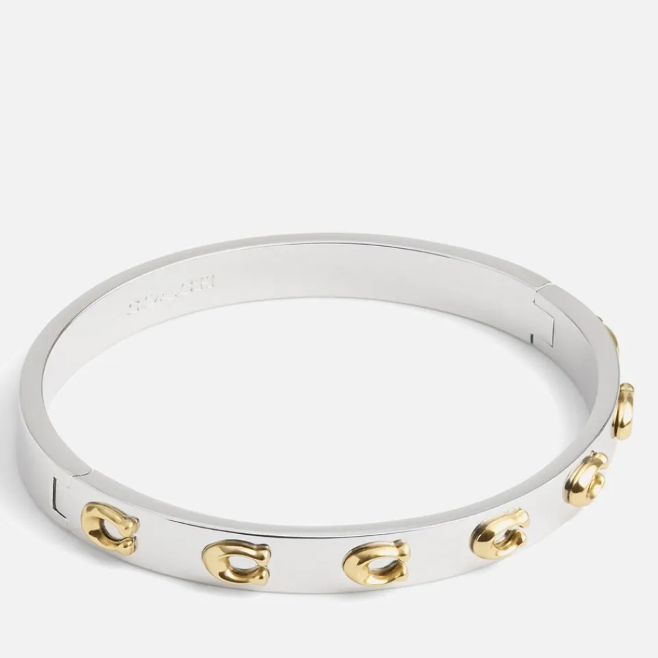 Jewellery|Coach Signature C Hinged Silver-Plated Bracelet