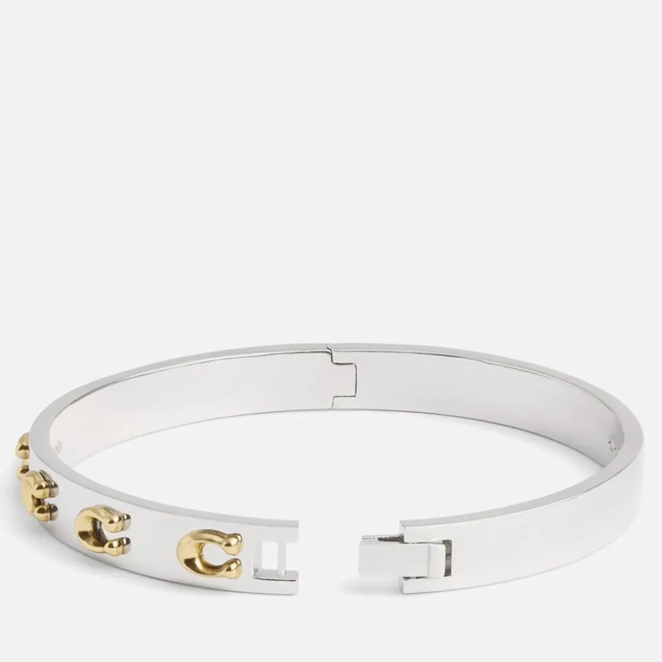 Jewellery|Coach Signature C Hinged Silver-Plated Bracelet