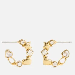 Jewellery|Dr. Martens Coach Signature Gold-Tone Huggie Earrings