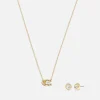 Jewellery|Dr. Martens Coach Signature Gold-Tone Necklace and Earrings Set