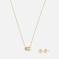 Jewellery|Dr. Martens Coach Signature Gold-Tone Necklace and Earrings Set