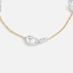 Jewellery|Coach Signature Pavé C Strand Gold-Tone Bracelet