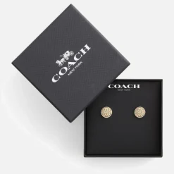 Jewellery|Dr. Martens Coach Signature Quilted Coin Stud Earrings