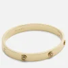 Jewellery|Self-Portrait Coach Tearose Gold-Tone Hinged Bangle