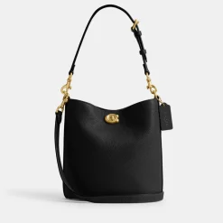 Bags|Ganni Coach Willow 19 Soft Leather Bucket Bag