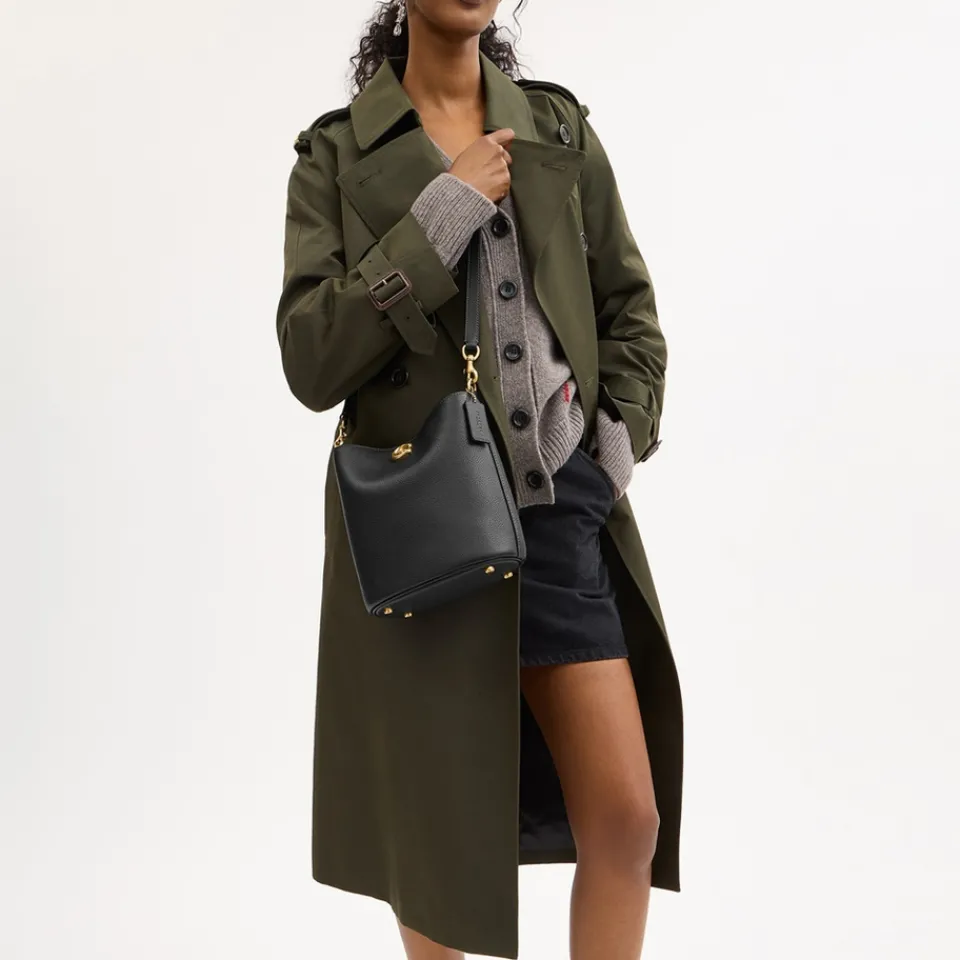 Bags|Ganni Coach Willow 19 Soft Leather Bucket Bag
