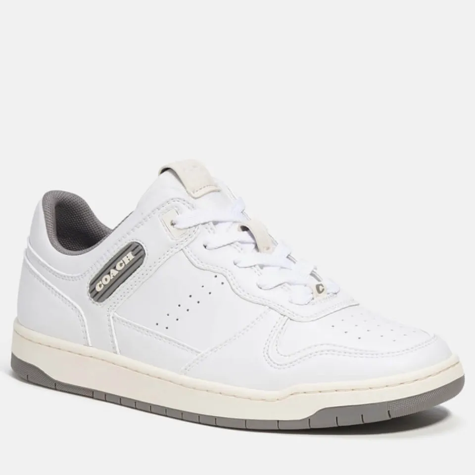 Trainers|Coach Women's C201 Basket Leather Trainers - UK 3