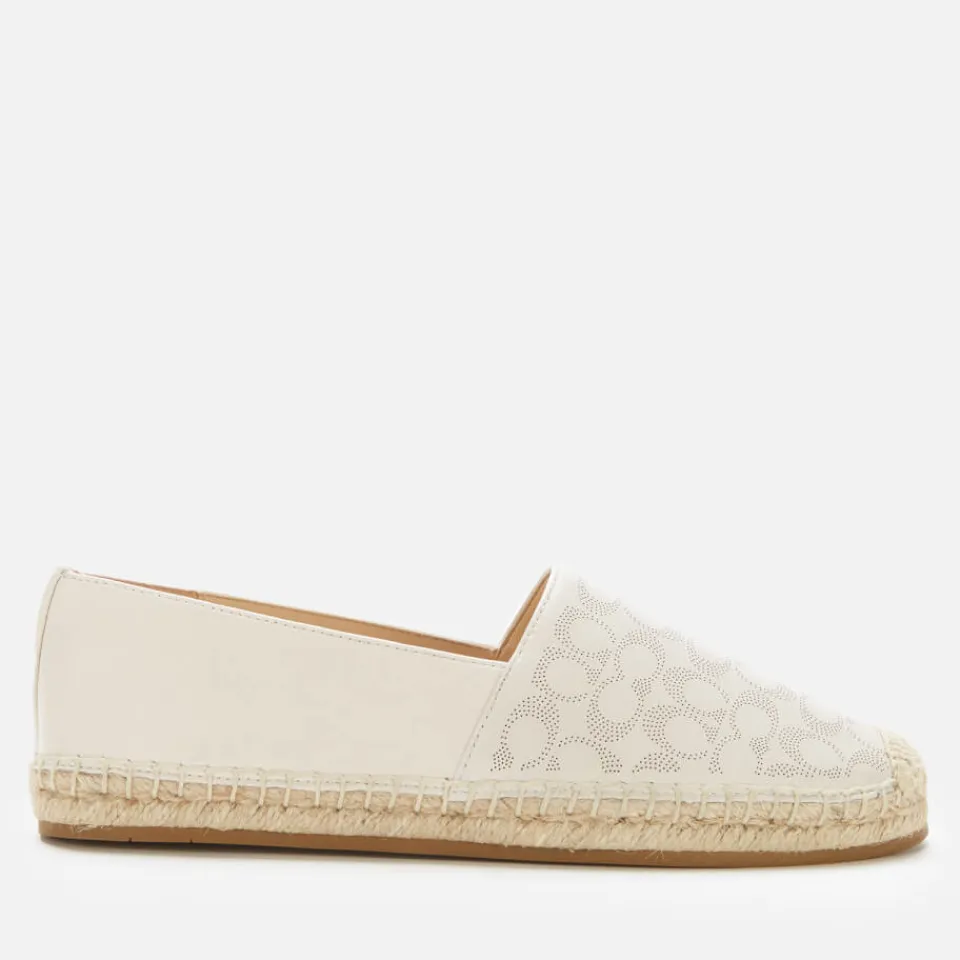 Flats|Polo Ralph Lauren Coach Women's Carley Espadrilles - Chalk - UK 3
