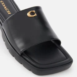 Sandals & Slides|Sandals|Stuart Weitzman Coach Women's Florence Leather Sliders - UK 8