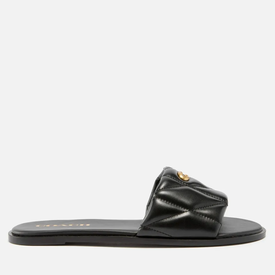 Sandals & Slides|Sandals|Stuart Weitzman Coach Women's Holly Quilted Leather Sandals - UK 5