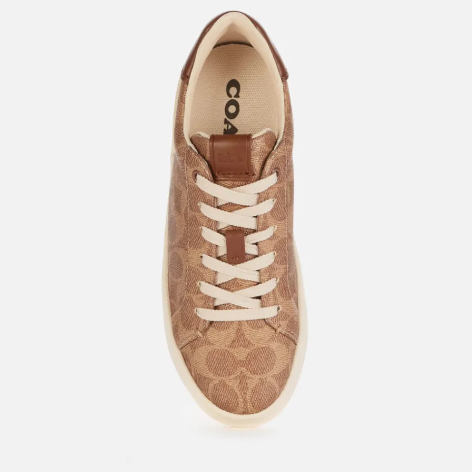 Trainers|Dr. Martens Coach Women's Lowline Coated Canvas Trainers - Tan - UK 3