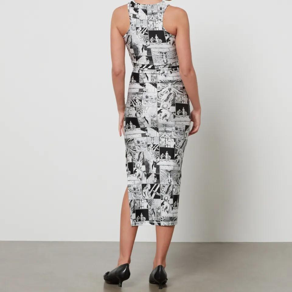 Dresses|Dresses|Dr. Martens Coperni Printed Stretch-Jersey Midi Dress - M