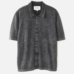 Shirts|Shirts|Dr. Martens Corridor Acid Wash Pima Cotton Pointelle-Knit Shirt - S
