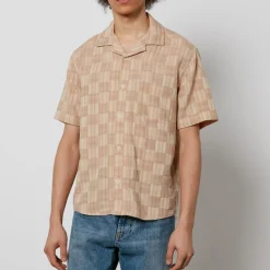 Shirts|Shirts|Wax London Corridor Check Cotton-Jacquard Shirt - XL