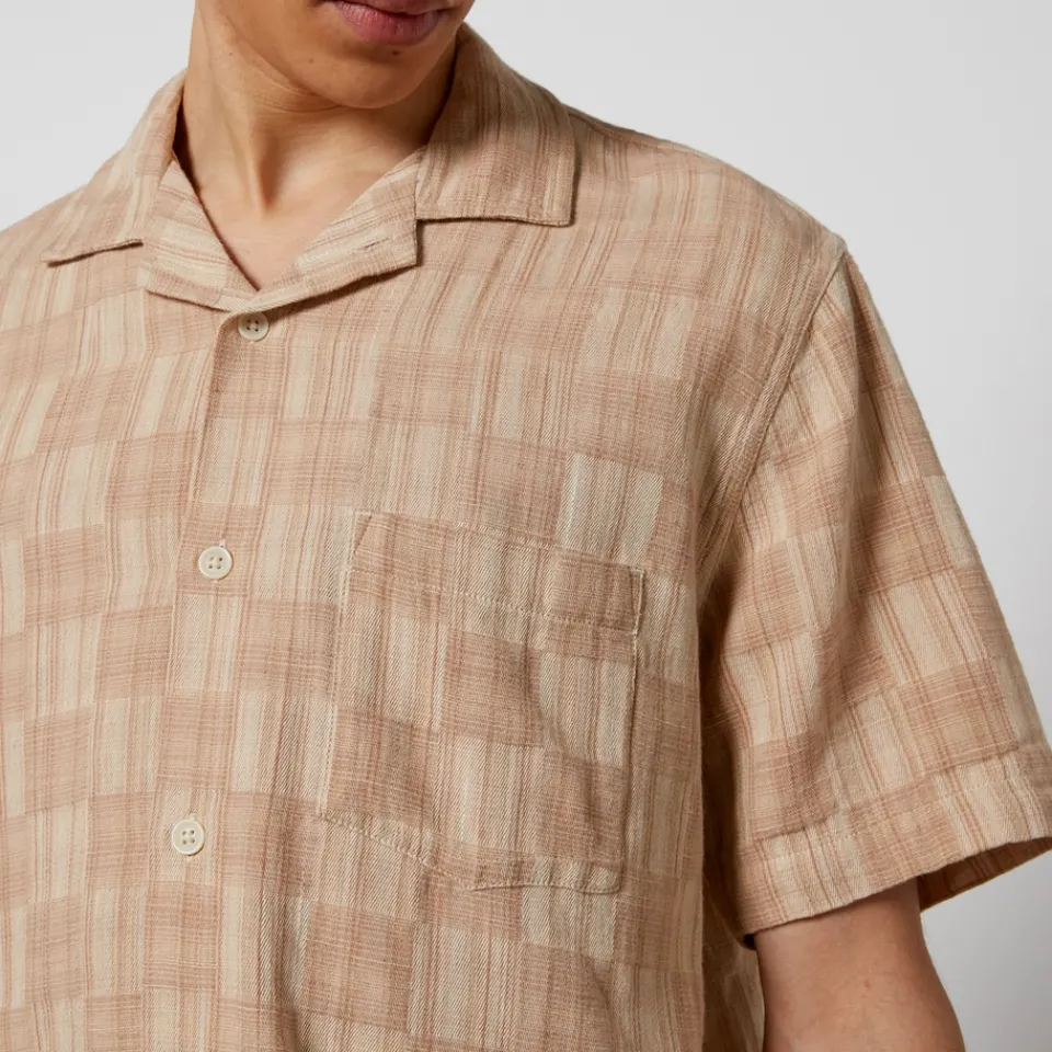 Shirts|Shirts|Wax London Corridor Check Cotton-Jacquard Shirt - XL