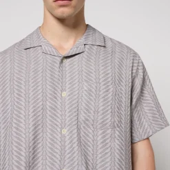 Shirts|Shirts|Corridor Cumberland Cotton-Blend Jacquard Shirt - L