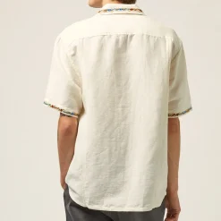 Shirts|Shirts|Dr. Martens Corridor Embroidered Camp Collar Linen-Blend Shirt - S