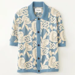 Shirts|Shirts|Dr. Martens Corridor Floral Pima Cotton-Jacquard Knit Shirt - S