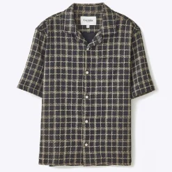 Shirts|Shirts|Novesta Corridor Wavy Cotton-Blend Shirt - S