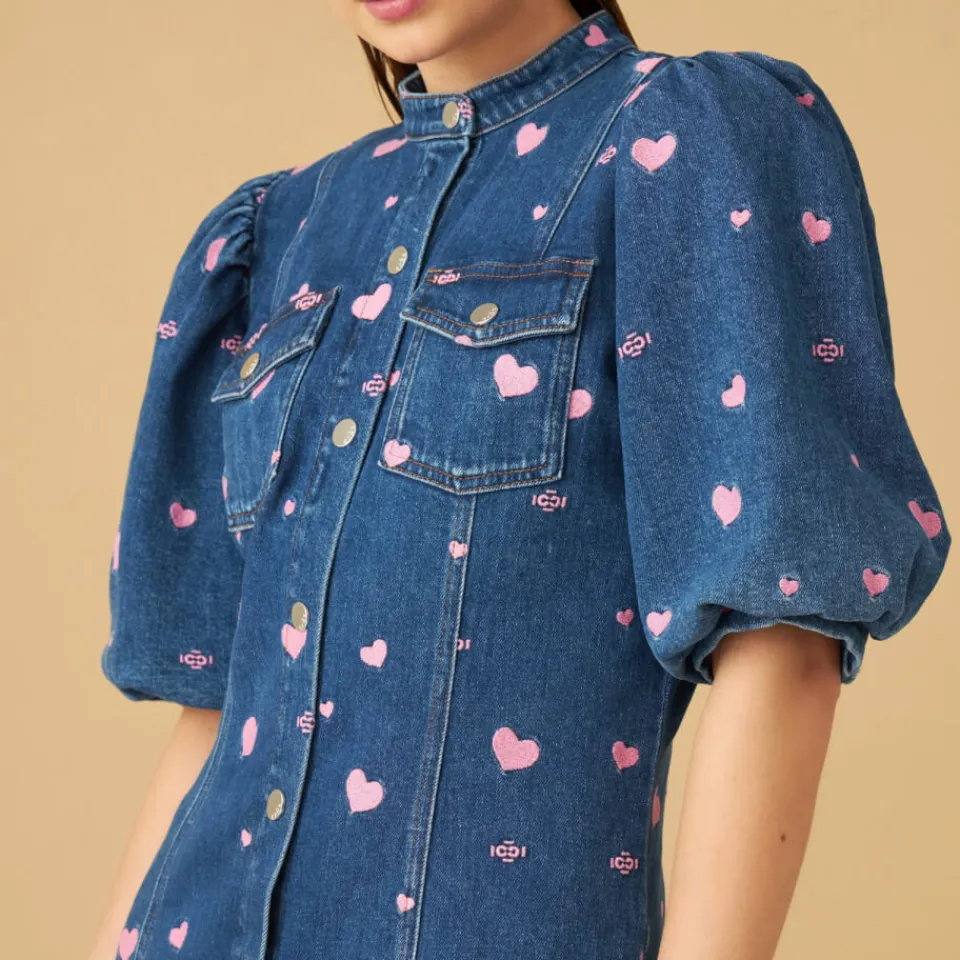 Dresses|Dresses|Cras Celia Embroidered Organic Denim Dress - EU 38/UK 10