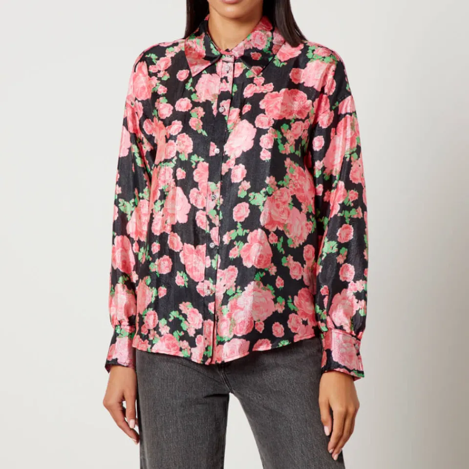 T-Shirts And Tops|Shirts And Blouses|Dr. Martens Cras Ginacras Flower-Printed Satin Shirt - EU 34/UK 6