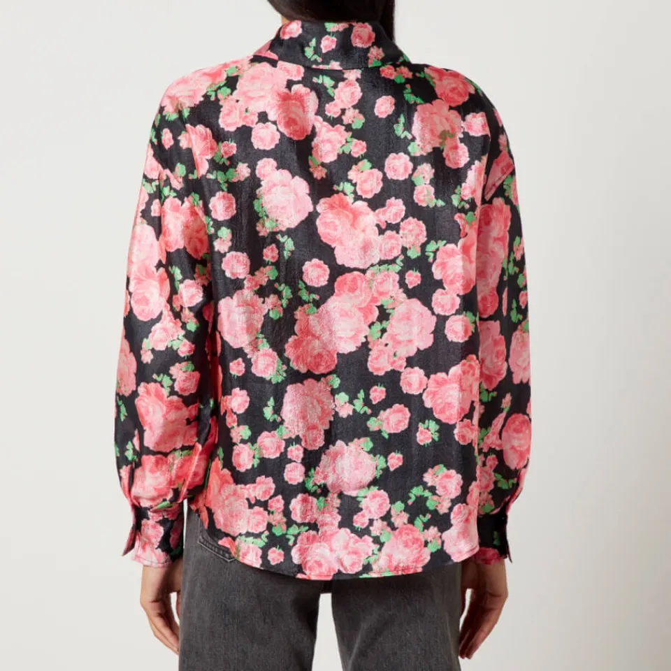 T-Shirts And Tops|Shirts And Blouses|Dr. Martens Cras Ginacras Flower-Printed Satin Shirt - EU 34/UK 6