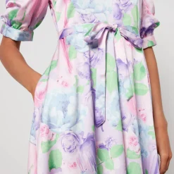 Dresses|Dresses|Cras Kayla Floral-Print Satin Maxi Dress - EU 36/UK 10